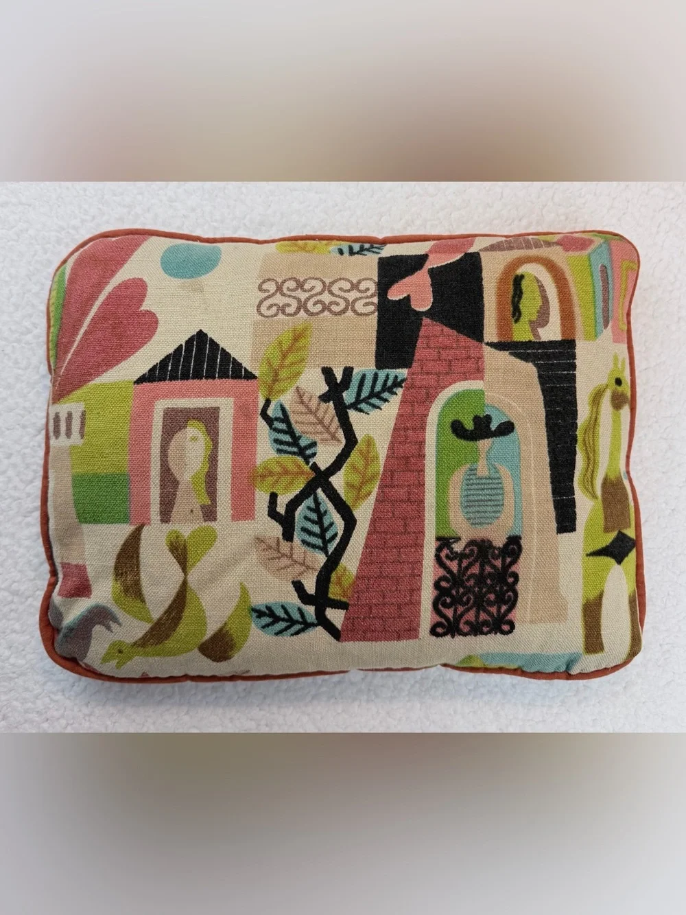 Mid-Century Modern Colorful Decorative Accent Throw Pillow, OS